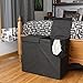 Double Folding Laundry Basket, Black - Collapsible Laundry Bin for Toys - Bedroom Organizer - Foldable Bin with Large Capacity. Adult and Kids Room Decor