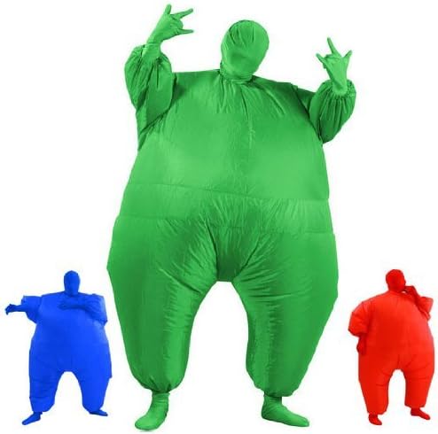 AirSuits Inflatable Fat Chub Suit Second Skin Fancy Dress Party Costume - Green