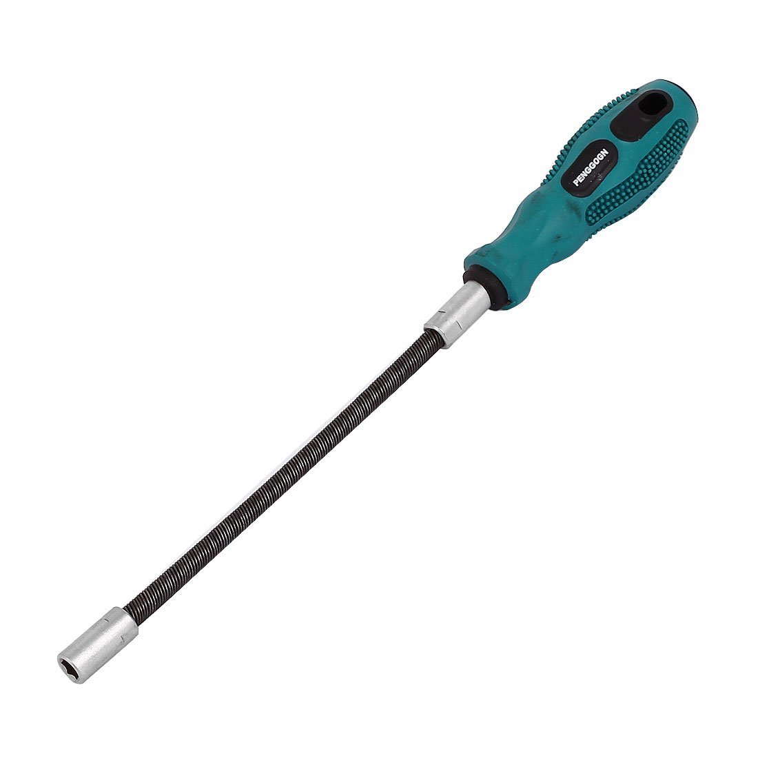 Sourcingmap 7mm Hex Socket Nut 310mm Long Wrench Screwdriver Hand Tool Black Green