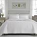 Laura Ashley - Queen Quilt Set, Reversible Cotton Bedding with Matching Shams, Pre-Washed Home Decor for Added Softness (Heirloom Crochet White, Queen)