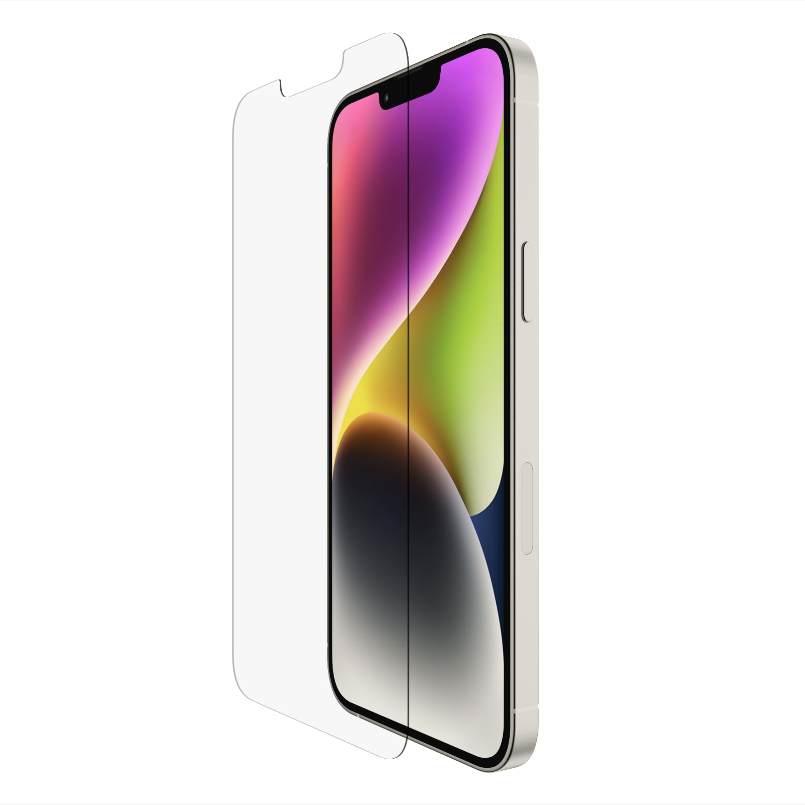 Belkin UltraGlass iPhone 14 Plus, iPhone 13 Pro Max Screen Protector, AntiMicrobial-Treated, Easy Bubble Free Application with Included Installation Guide Tray, 9H Hardness Tested, Tempered Glass