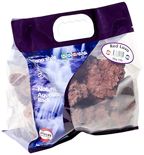 Pisces 10 lb red lava rock, varies