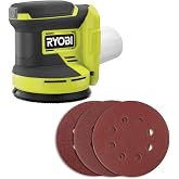 Ryobi One+ 18v 5" Random Orbit Sander Reduced Vibration (Renewed)