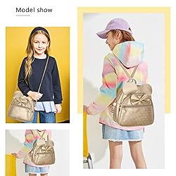 KL928 Girls Bowknot Polka Dot Cute Mini Backpack