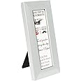 pbf PHOTO BOOTH FRAMES 2x6 Photo Strip Frame | 2 x 6 Photo Booth Strip Frame with Stand | Picture Frame for Photo Booth Strip | Premium Designer Photobooth Frame (White)