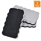 [3 Pack] Dry Erase Erasers, Browill Washable Smudge Free Magnetic Whiteboard Eraser Kits for Kids Students, Home Office School for Cleaning Dry Erase Markers on Glassboard Refrigerator