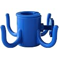 AMMSUN Beach Umbrella Hanging Hook,Beach Accessories,Blue | 4-prongs Plastic Umbrella Hook Hanging for Towels /Hats/Clothes/C