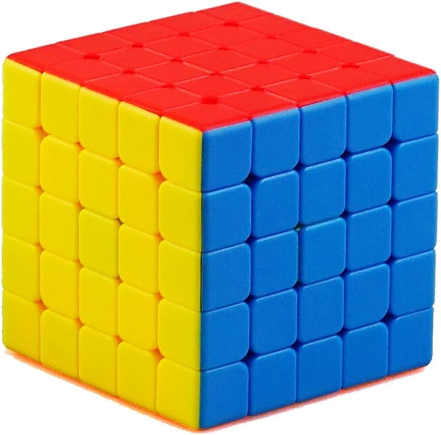HXGL Puzzle Cube 5x5 Speed Cube Magic Cube Smooth Competition Profession Finger Toy Children's Educational Puzzle Toys Gift Colorful