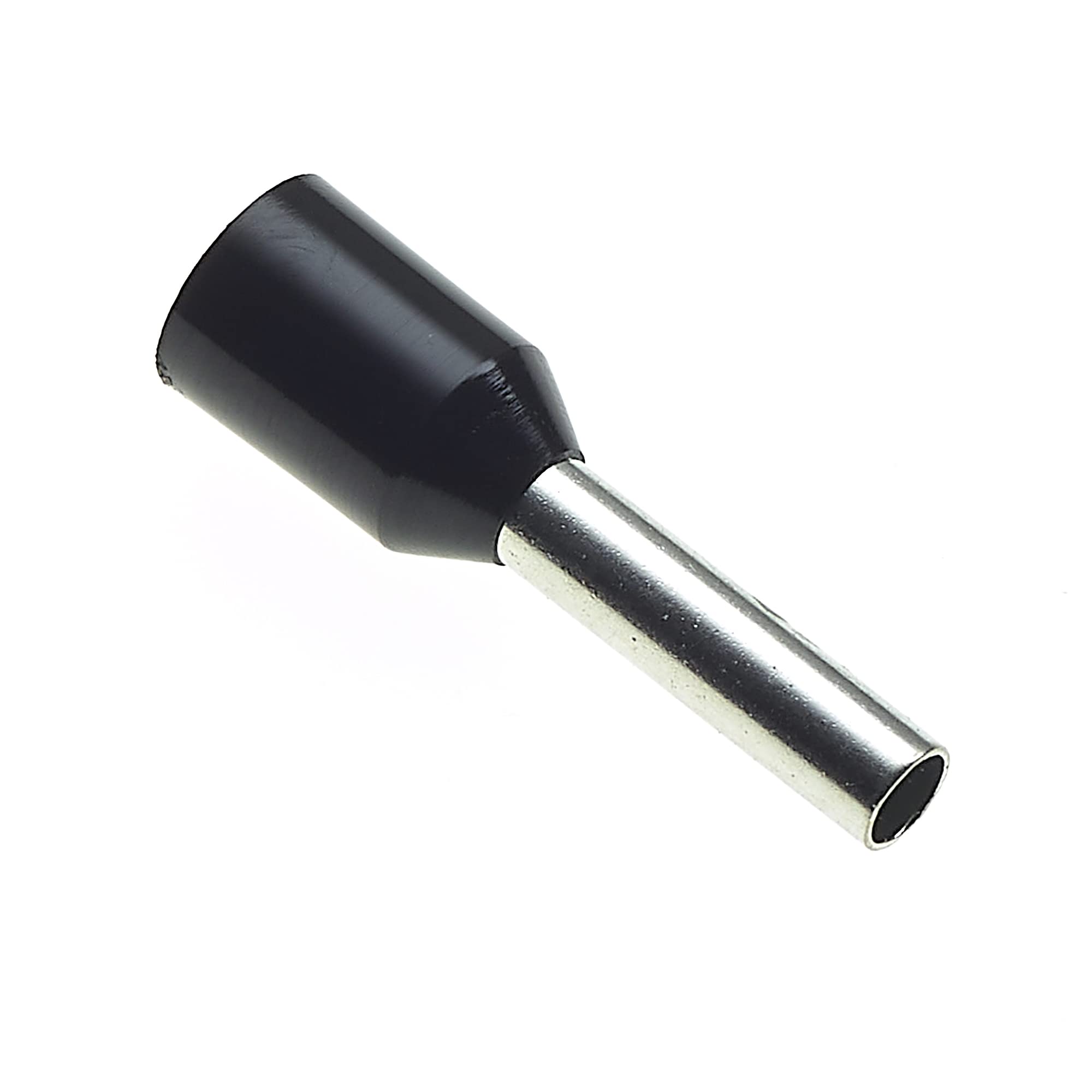 Insulated Ferrule, 8.2x1.7mm, Pack Of 100 - Wire Copper Crimp Connector Insulated Ferrule Pin, Cord End Terminal Connectors, French Black Nylon Ferrules Connectors