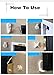eZAKKA Non-Trace Wall Picture Hook Plastic Invisible Traceless Hardwall Drywall Picture Hanging Kit for Picture Photo Frame Hanging with Transparent Case Pack of 47