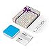SINOELE Power Bank Compact Cell Phone Charger 10000mAh External Battery Dual Usb Universal for iPhone,iPad,Samsung (Blue)
