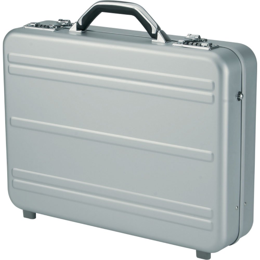 Alumaxx Mercato Laptop Attache Case with 2 Combination Locks Silver Aluminium Ref 45188 โ image 1