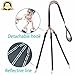 CatYou Three Way Dog Coupler Leash, Reflective, Adjustable Triple Dog Leash for One/Two/Three Dog Cats Pet, Tangle Free