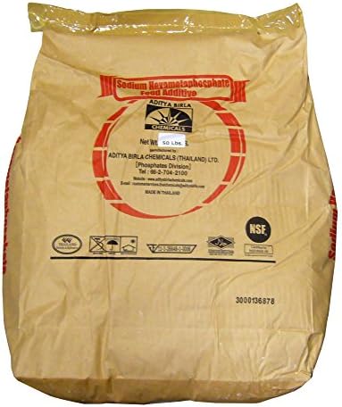 Sodium Hexametaphosphate (SHMP) [Na(n+2)PnO(3n+1)] [CAS_6891531-1] Food / NSF Grade (50 Lbs Bag) by Wintersun Chemical