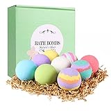 Bath Bomb Gift Set(9 X 4.02 oz/114g),Handmade Bath Bombs Fizzy Bubble Essential Oil Natural for Dry Skin Nourishing Moisturizing,Handmade Bath Balls Kits for Kits,Women,Mom,Girls,Valentine