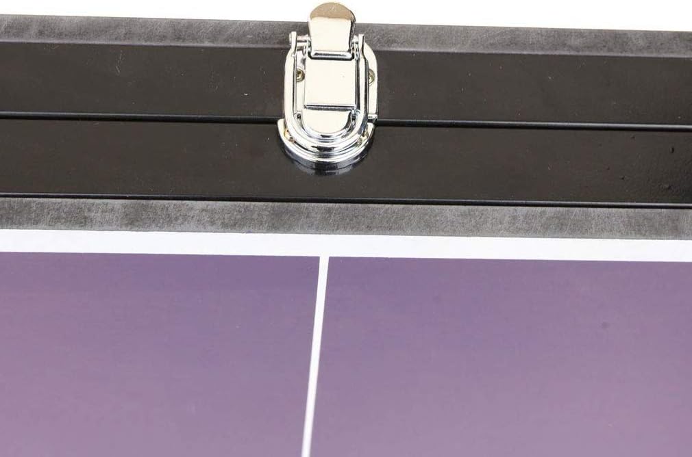 KL KLB Sport Table Tennis Table Midsize Foldable & Portable Ping Pong Table Set with Net and 2 Ping Pong Paddles for Indoor Outdoor Game : Sports & Outdoors