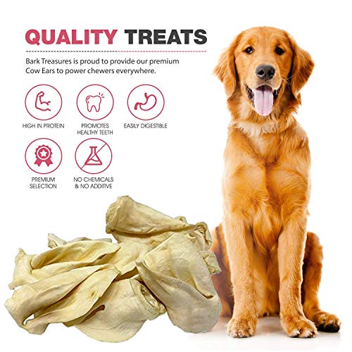 Bark Treasures Cow Ears Dog Treats (Bulk 150 Count) Best Cow Ear