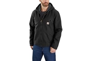 Carhartt Men's Relaxed Fit Washed Duck Sherpa-Lined Jacket