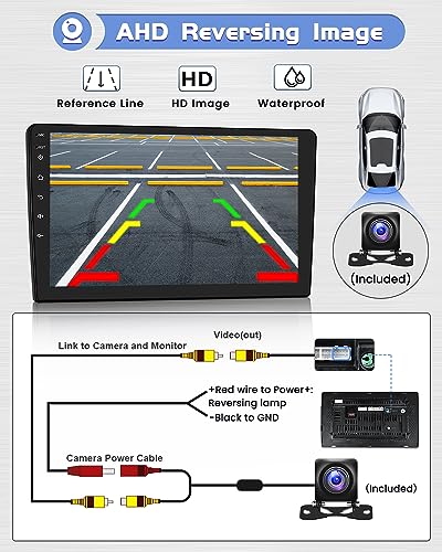 Hikity 2G 64G Car Radio for Mazda 3 2006-2012 with Carplay Wireless Android Auto, 9 Inch Android 15 GPS Car Radio with WiFi Bluetooth RDS EQ FM USB SWC MIC Reversing Camera