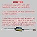 H1 H3 H7 LED Anti Flicker Headlight Canbus Error Free Computer Warning Canceller Resistor Decoders Capacitor Wiring Harness (Pack of 2)