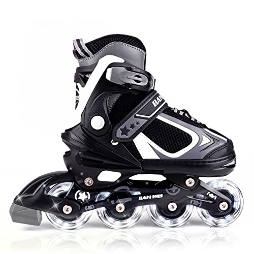 MammyGol Adjustable Inline Skates for Kids with Light up Wheels