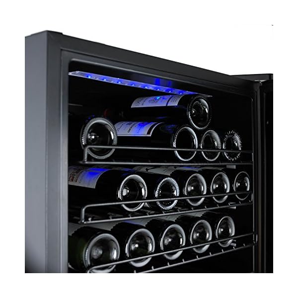 Wine-Enthusiast-Classic-165-Bottle-Wine-Refrigerator-Freestanding-Touchscreen-Wine-Cooler-Black