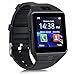 DZ09 Bluetooth Smart Watch - 321OU Upgraded Touch Screen Bluetooth Smart Wrist Watch Smartwatch Phone Support SIM TF Card With Camera Pedometer for iPhone IOS Samsung LG Android Phones (Black)