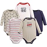 Luvable Friends 5 Pack Long Sleeve Bodysuit. Speedy, 3-6 Months
