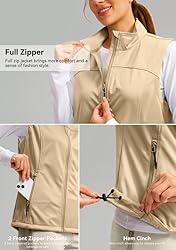 Soothfeel Women's Vest with Zipper Pocekts