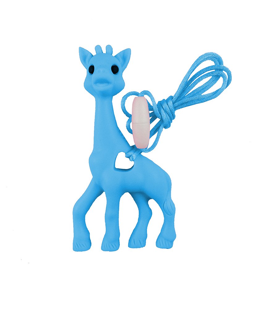 Mordedor de Silicona para Bebés Jirafa Sophie Azul
