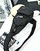 Canvas Chest Pack Crossbody Casual Sling Shoulder Bag(502) (black)