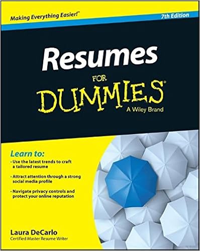 Resumes For Dummies