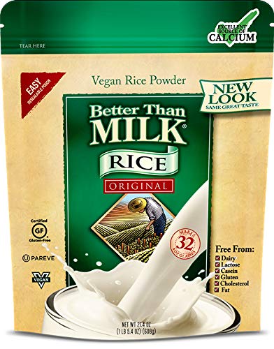 Better Than Milk Vegan Rice Dry Milk Powder, Original Flavor, 21.4oz. Canister, 1-Pack