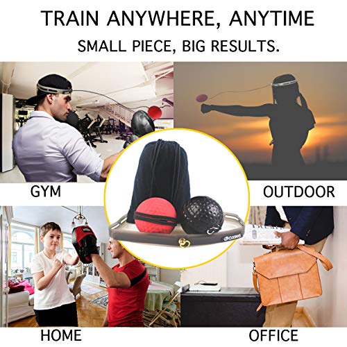 image for Frelaxy Boxing Reflex Ball, 2 Difficulty Level Boxing Punching Ball wi