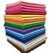 24pcs Thick 1.4mm Soft Felt Fabric Sheet Assorted Color Felt Pack DIY Craft Sewing Squares Nonwoven Patchwork (30 * 30cm)