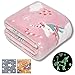 FORESTAR Glow in The Dark Blanket, Christmas Birthday Gifts for Kids, Soft Warm Furry Throw Blanket, 50