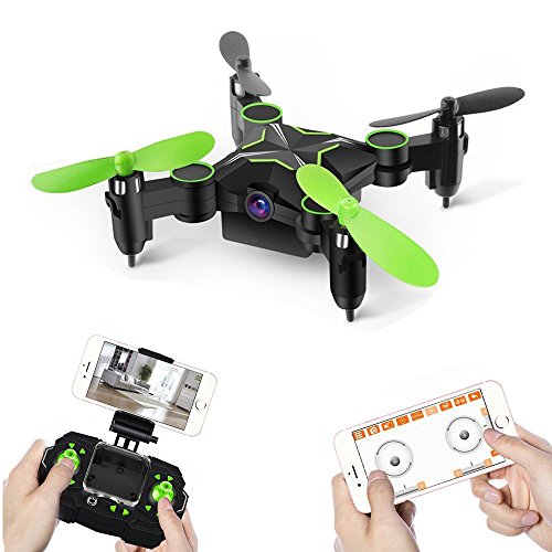 Gizmovine Mini Drone Rc Quadcopter With Cameras FPV WiFi Phone Control and Remote Control Support One Key to Return Collapsible Drone