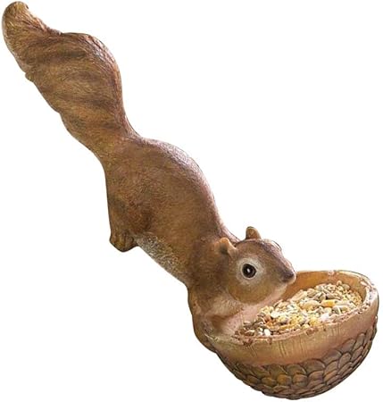 Amazon Com Outdoor Decor Hanging Bird Feeder Scurrying Squirrel