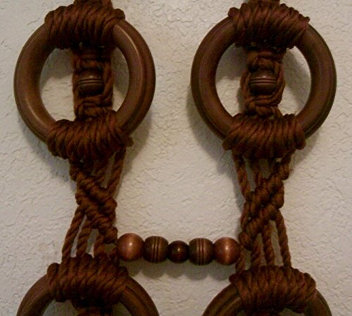Rolling Pin Macrame Beaded Wall Hanging