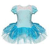 iEFiEL Girls Elegant Xmas Holiday Princess Snowflake Dance Wear Party Dress (7-8)