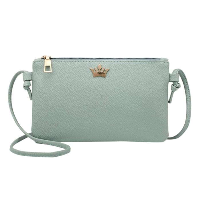 Felicove Damen Schultertasche, Leder Umhängetasche Reine Farbe Schultertasche Messenger Bag Münztasche Solide Taschen