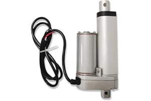DEMOTOR PERFORMANCE 2 Inch 2" Silver Linear Actuator Stroke 225 Pound Max Lift Output 12V Volt DC
