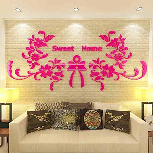 Lly Ghklgy Acrilico Art 3d Espejo Ciudad Pegatinas De Pared Diy