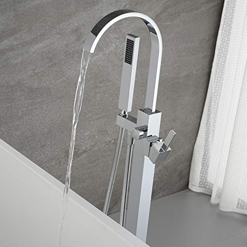 Artiqua Freestanding Tub Filler Bathtub Faucet Chrome Floor Mounted