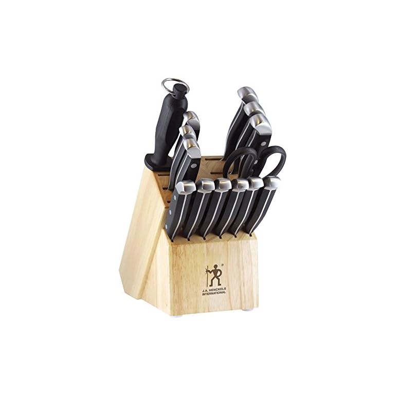 HENCKELS Statement RazorSharp 15Piece White Handle Knife Set with
