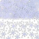 Pangda 60g Snowflake Christmas Confetti Mixed Table Decoration, 4 Pack in Total