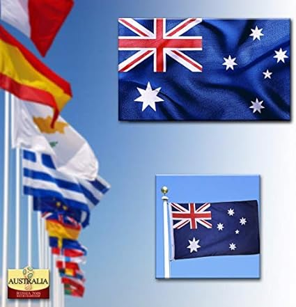 Adatech Drapeau De L Australie 90 X 150 Drapeau Australien En Polyester Adapte Pour Mastil Amazon Fr Sports Et Loisirs