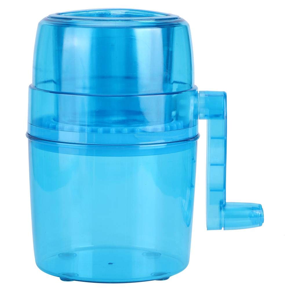 Portable Hand Crank Ice Shaver, Manual Ice Crusher Slush Puppy Machine Snow Cone Machine Ice Breaker for Mojito Cocktails
