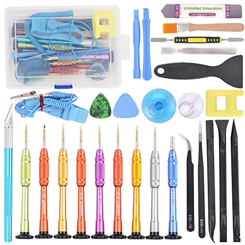 22 in 1 Precision Screwdriver Set with Magnetic Driver Kit, Repair Tool Kits With Portable Box for iPhone, iPad, iPod, iTouch, Cell Phone, Tablet, PC, Laptop, MacBook & other Electronics