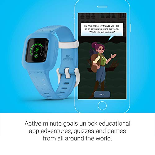 Garmin vivofit jr. 3, Fitness Tracker for Kids, Includes Interactive App Experience, Swim